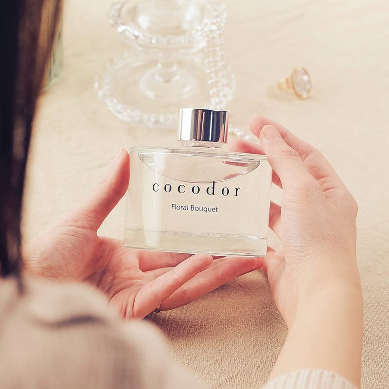 COCODOR Signature Reed Diffuser Set/Garden Lavender / 6.7oz /2 Pack/Home Fragrance Diffuser, Oil Scent Diffuser for Bathroom Shelf Decor - Image 3